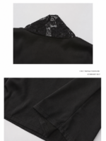 Lace Trim Silky Nightdress & Robe Set - Image 27