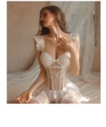 Sheer Mesh Babydoll Lingerie Set - Image 20