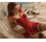 Sheer Mesh Babydoll Lingerie Set