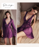Sheer Mesh Babydoll & Thong Set - Image 25