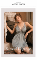 Deep V Lace Cami Slip Dress & Thong Set - Image 8