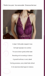 3-Piece Deep V Slit Nightdress & Robe Set - Image 4