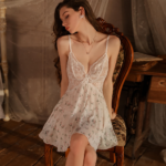Ivory Floral Lace Babydoll Chemise