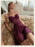 3-Piece Lace Slip Dress & Robe Set - Image 48