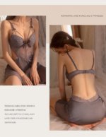 3-Piece Lace Slip Dress & Robe Set - Image 21