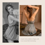 Deep V Lace Cami Slip Dress & Thong Set - Image 9