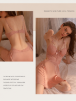 3-Piece Lace Slip Dress & Robe Set - Image 24