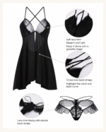 Champagne Halter Lace Babydoll - Image 6