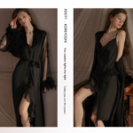 Elegant Satin Slip Dress with Sheer Robe - Image 15