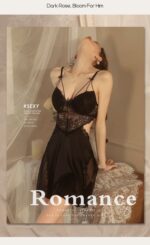 3-Piece Lace Slip Dress & Robe Set - Image 2