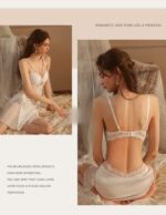 3-Piece Lace Slip Dress & Robe Set - Image 13