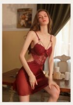 3-Piece Lace Slip Dress & Robe Set - Image 28