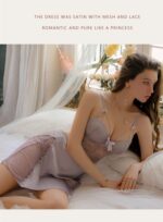 3-Piece Lace Slip Dress & Robe Set - Image 32