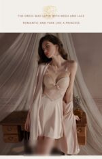 3-Piece Lace Slip Dress & Robe Set - Image 40