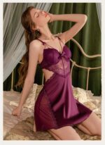 3-Piece Lace Slip Dress & Robe Set - Image 46