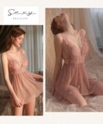 Sheer Mesh Babydoll & Thong Set - Image 15