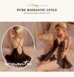 Champagne Halter Lace Babydoll - Image 3